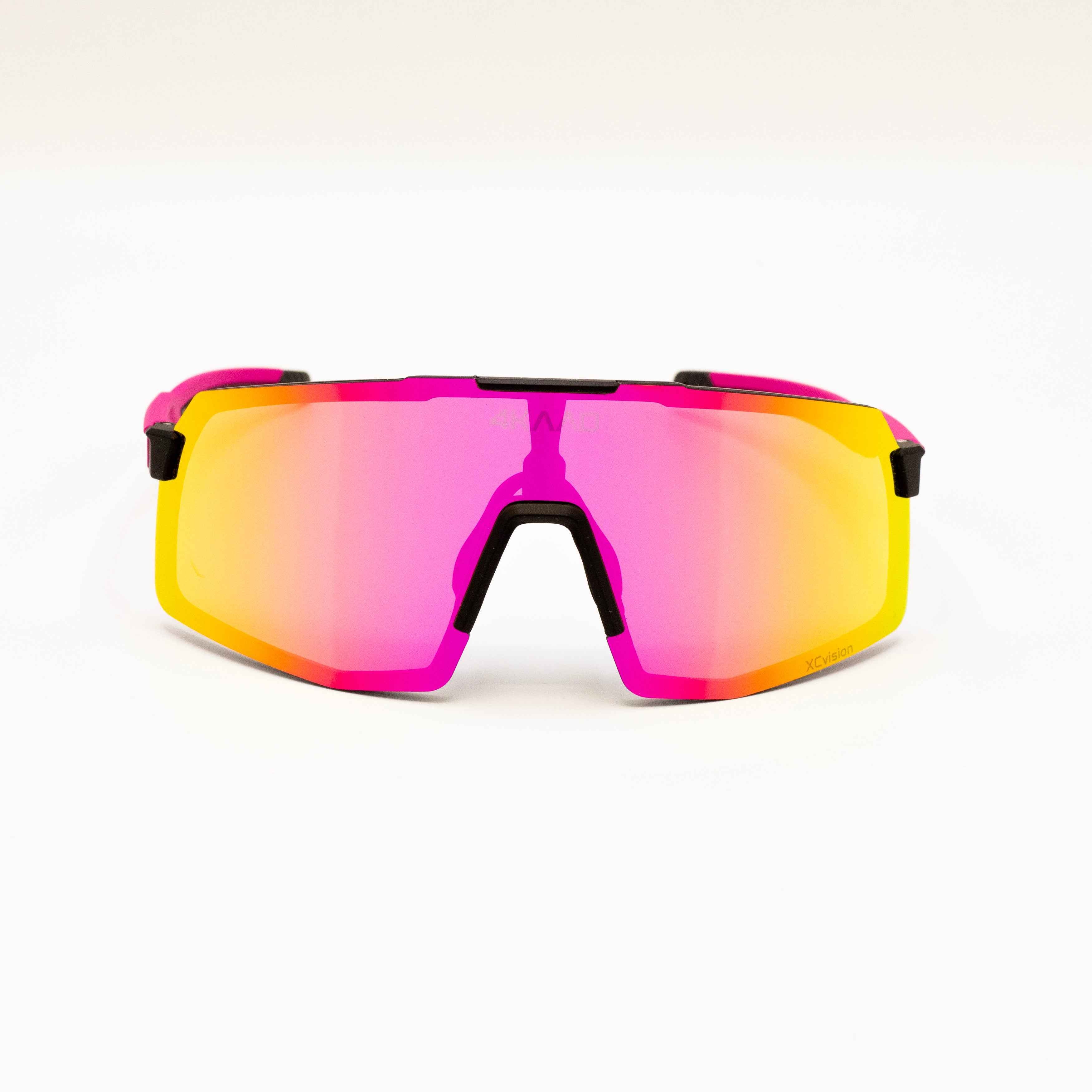 BEAT RACE Cycling Glasses - Pink & White XCvision MULTI LAYER MIRROR Lens | Eyewear Cycling UV400 - Image 3