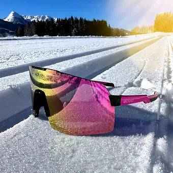 BEAT RACE Cycling Glasses - Pink & White XCvision MULTI LAYER MIRROR Lens | Eyewear Cycling UV400 - Image 7