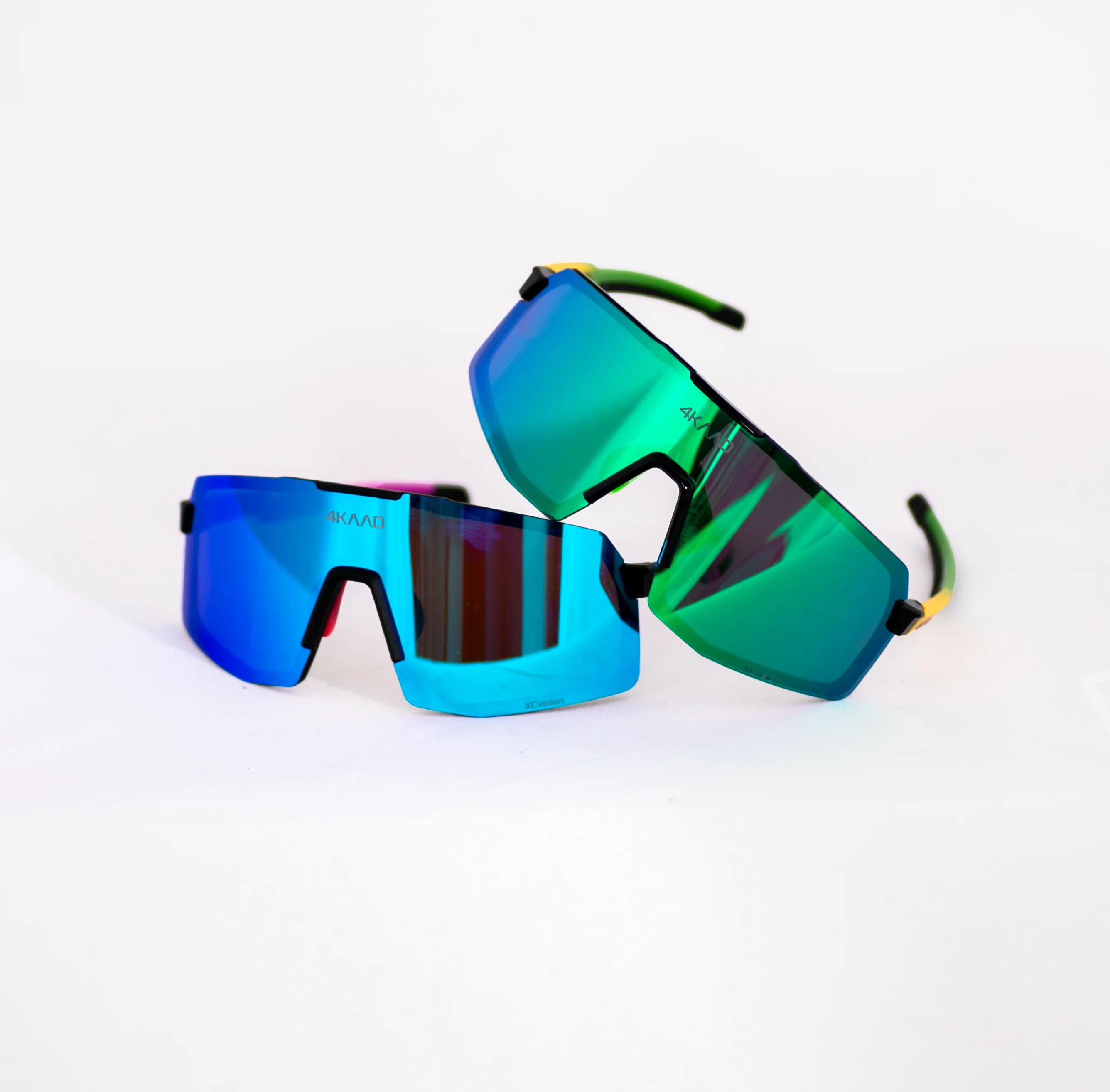 BEAT RACE Sports Glasses - green yellow, with green MULTI LAYER MIRROR lens - Image 5