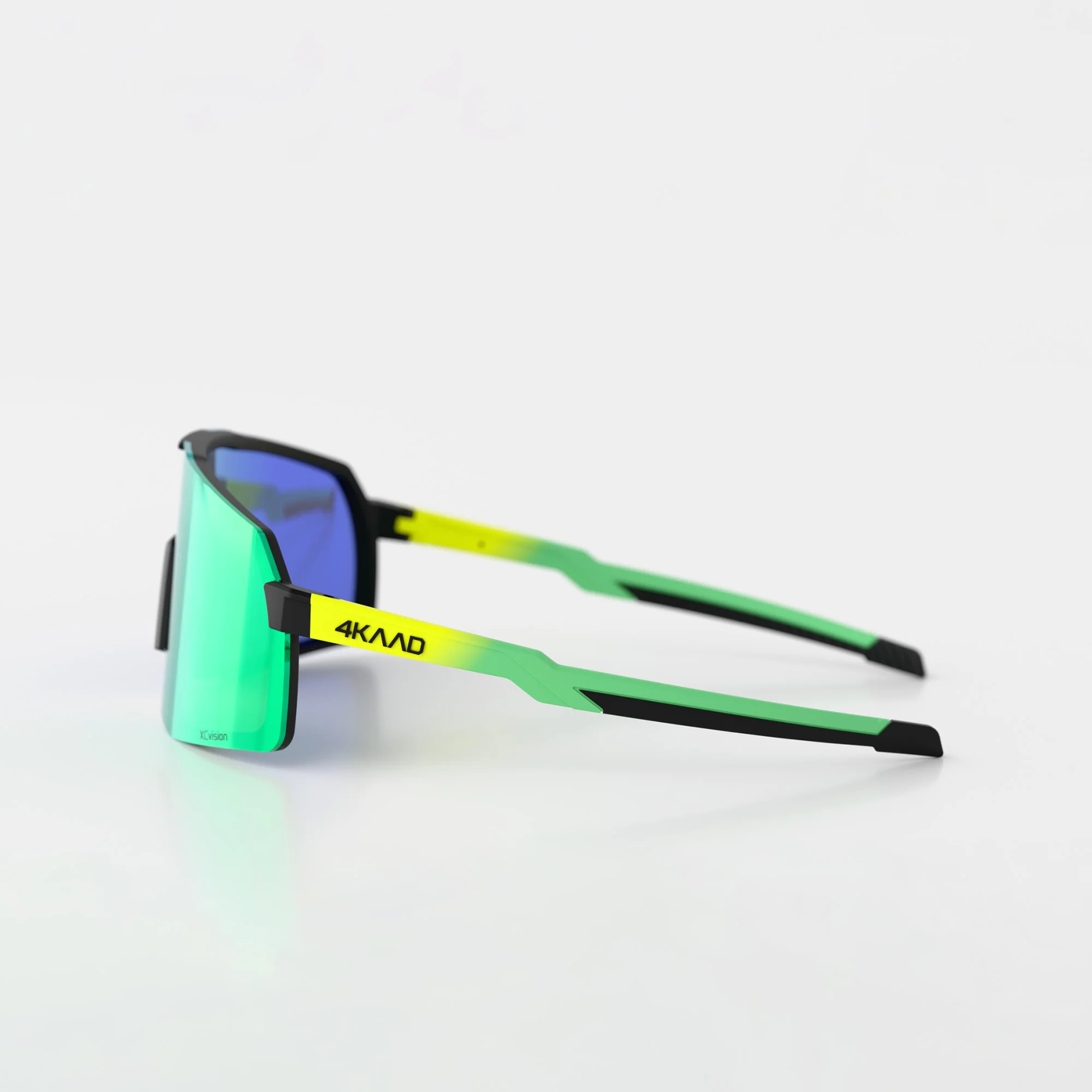 BEAT RACE Sports Glasses - green yellow, with green MULTI LAYER MIRROR lens - Image 6