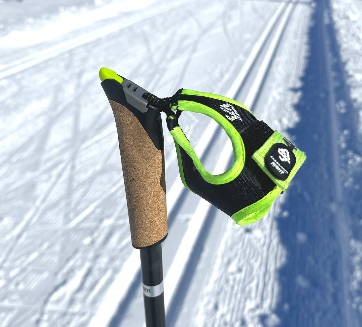 CLICK-IT strap, black yellow, Quick release ski pole strap Click IT - Image 3