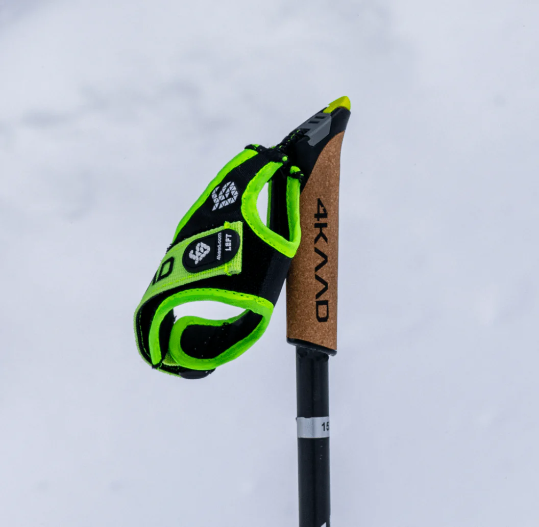 CLICK-IT strap, black yellow, Quick release ski pole strap Click IT - Image 5